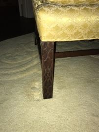 Detail of Kittinger Chippendale chair