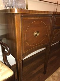 Detail of drawer Kittinger Sideboard