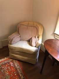 Swivel arm chair (pair) and husband