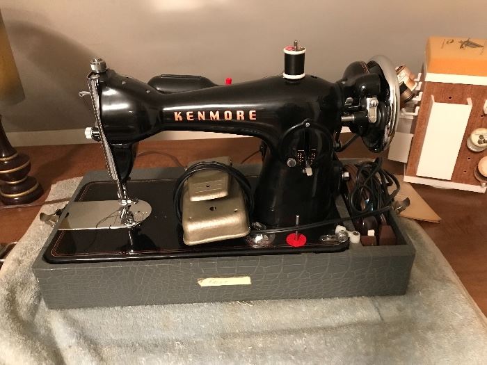 Vintage portable Kenmore sewing machine