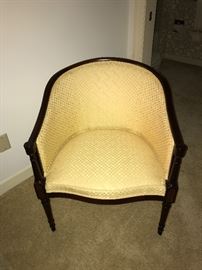 Hickory Chair barrel arm chair
