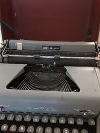 Close-up vintage Royal manual typewriter