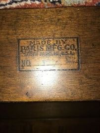 Maker's mark for wooden Ladder Chair