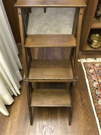Wooden ladder/steps transformed from chair