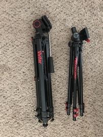 Vivitar and Red Accent tripods