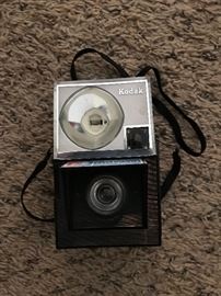 Vintage Kodak flash camera close-up