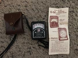 G-M standard exposure meter Model B