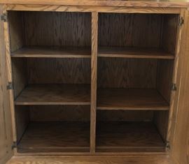 Oversize Oak Storage Cabinet
