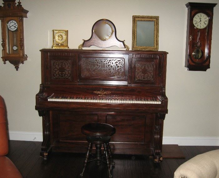 1880's Jonas Chickering Piano professionally restored. $22,000.00 Available for pre-sale