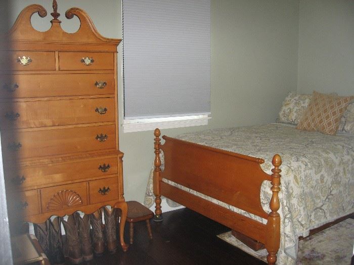 Solid Maple vintage full size bedroom set