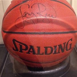 Larry Bird signed ball
