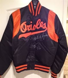 Signed baseball jacket #46 Orioles 