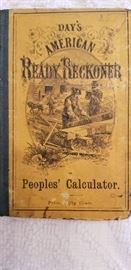 Antique Book - 1866 Day's American Ready Reckoner "Peoples' Calculator"