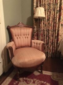 Antique Victorian Parlor Chair, circa 1870