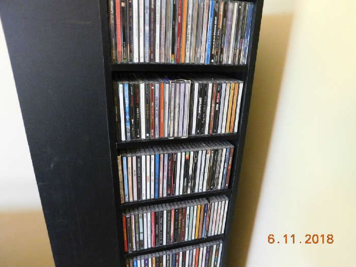 Several hundred music CDs