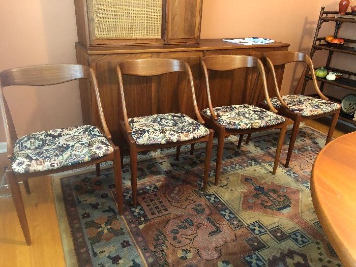 Set of 4 Johannes Andersen Teak Dining Chairs for MM Moreddi, Denmark