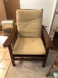 Arts and Crafts era Occasional chair that reclines