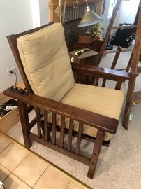 Arts and Crafts era Occasional chair that reclines