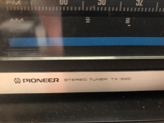 Pioneer Stereo Tuner TX 520, Pioneer Stereo Amplifier SA-520