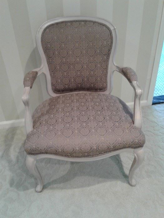 Custom reupolstered French style chair