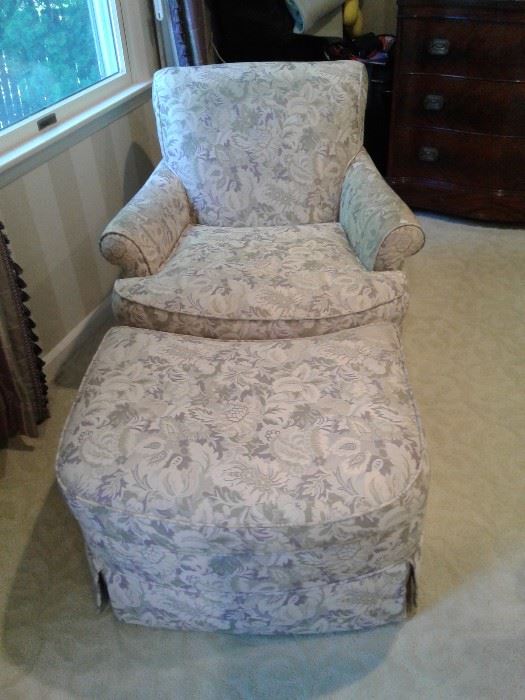 Another lovely chair with ottoman 