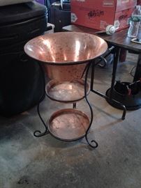 Frontgate copper and iron beverage cooler