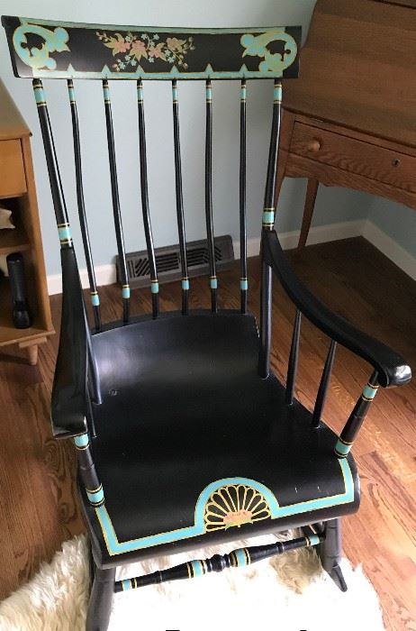 Boston Rocker, Re-painted C. 1830, Available for Pre-sale $98 (email cindy@thetimefinders.net for appt ) 