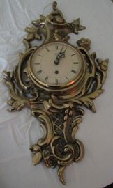 Smiths 8 day/4 jewel Brass Wall Clock