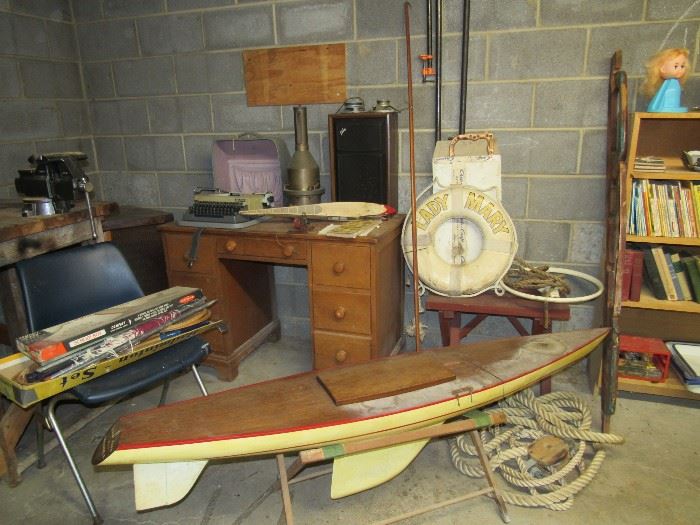Sailboat Models, Masts, Sails, Sailing-related Items, Vintage Desks and Chairs