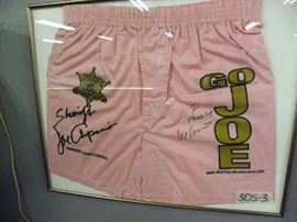 Sheriff Joe Signed Boxers