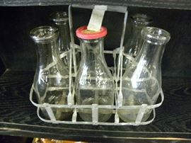 Milk Bottles w/Caring Case