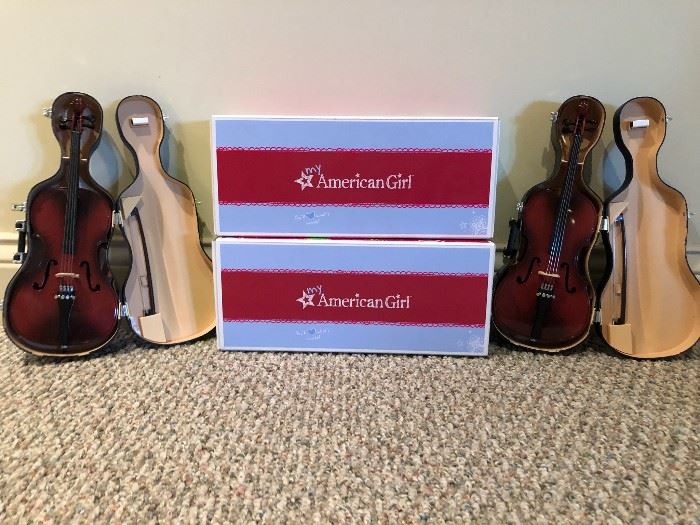 American Girl Cello Sets, (Both sets missing book)