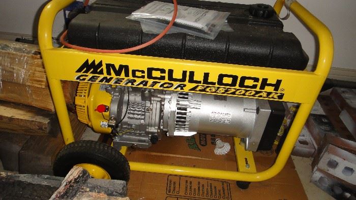 never used, McCulloch generator 