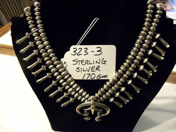 Sterling Silver Native American Necklace