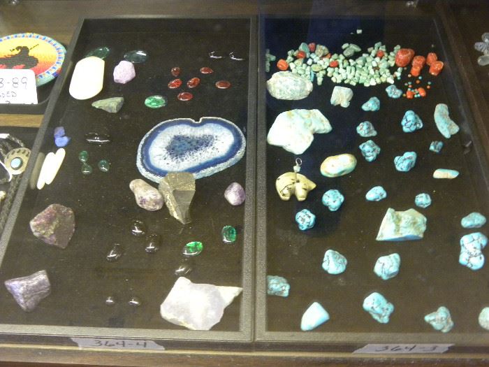 Stones, Agate, Turquoise, Coral & More