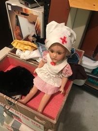 Vintage Composite Nurse Doll