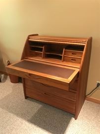 Amazing quality on MCM Danish Teak Roll top Desk