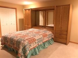 Thomasville All in one bed with Dresser Unit on each side.  We have 2 of these