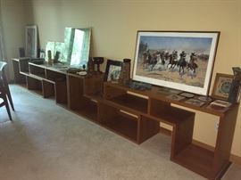 Wall units that can be used like this or stacked or divided!