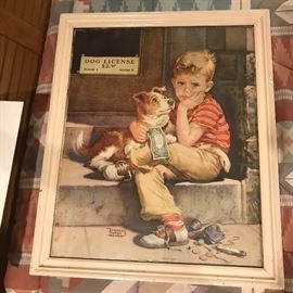 Vintage Large framed print