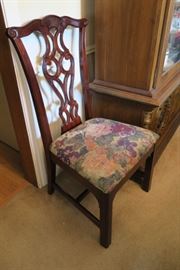 Pair of Chippendale style chairs