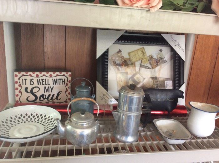 Tea Pot Collection, Vintage Percolator  