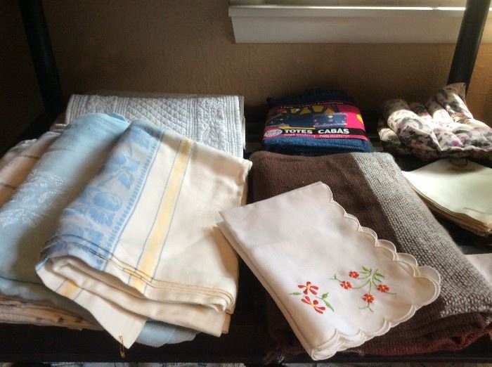 Linen, dresser scarfs