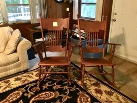 Lovely old oak rockers