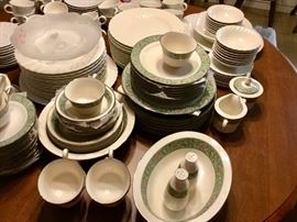 Large set lovely Noritake Isolde dishes