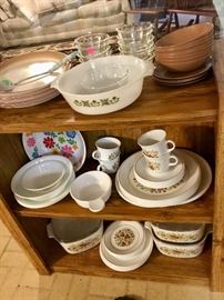 Melamine, pyrex, Corelle