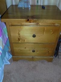 1 of 2 matching bed side tables
