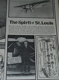 The Spirit of St Louis drawing by Jean Luc Beghin  1977