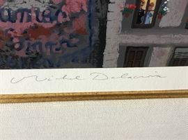 Serigragph ~Paris La Nuit~ Signed Michel Delacroix