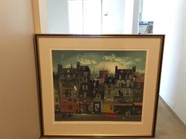 Lithograph ~Lever du Soleil~ signed Michel Delacroix, numbered 38/125